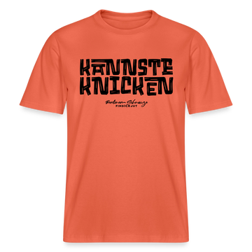 KANNSTE KNICKEN- RELAXED FIT Unisex Organic T-Shirt mit echt Berliner Schnauze - Hellrot