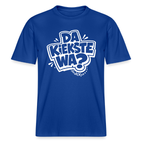 Berlin Shirt mit Spruch-DA KIEKSTE WA- RELAXED FIT Unisex Bio T-Shirt - Dunkelblau