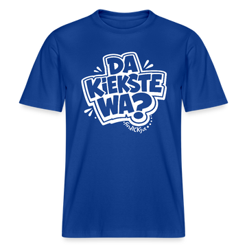 Berlin Shirt mit Spruch-DA KIEKSTE WA- RELAXED FIT Unisex Bio T-Shirt - Dunkelblau