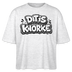 DIT IS KNORKE-Frauen Boxy Bio-T-Shirt - Weiß meliert
