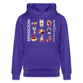 Berliner Verrücktheit-MESCHUGGE-NA UND?!-Unisex Bio-Hoodie - Purple Love 