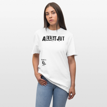 ALLET JUT-Relaxed Fit Unisex Bio-T-Shirt - Weiß