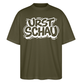 Ostalgie-Oversized Unisex Bio T-Shirt II-URST SCHAU - Khaki
