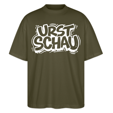 Ostalgie-Oversized Unisex Bio T-Shirt II-URST SCHAU - Khaki