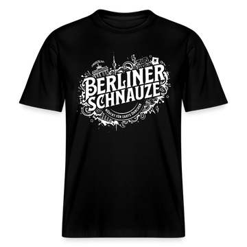 BERLINER SCHNAUZE-RELAXED FIT Unisex BIO T-Shirt - Schwarz