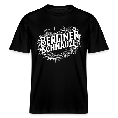 BERLINER SCHNAUZE-RELAXED FIT Unisex BIO T-Shirt - Schwarz