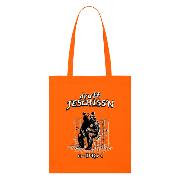 DRUFF JESCHISS'N-Bio-Stoffbeutel - Tieforange