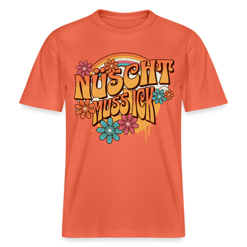 BERLINER RETRO-NÜSCHT MUSS ICK-Relaxed Fit Unisex Bio-T-Shirt - Hellrot