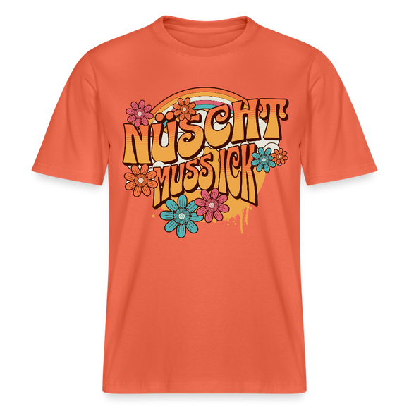 BERLINER RETRO-NÜSCHT MUSS ICK-Relaxed Fit Unisex Bio-T-Shirt - Hellrot