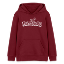 FLITZPIEPE-Teenager Bio-Hoodie - Burgunderrot