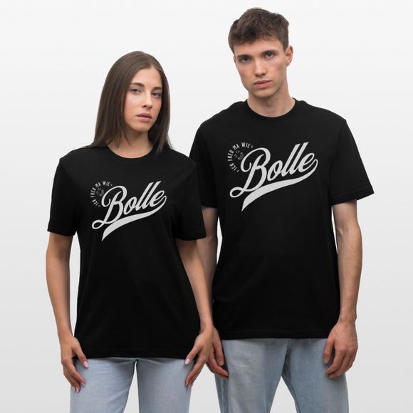 ICK FREU MA WIE BOLLE-Relaxed Fit Unisex Bio-T-Shirt - Schwarz