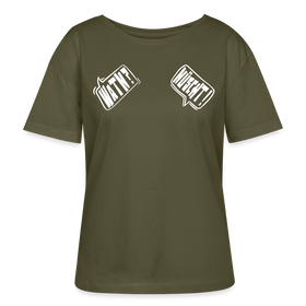 WATN? NÜSCHT!-Rundhals Frauen Bio-T-Shirt - Khaki