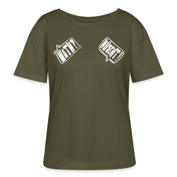 WATN? NÜSCHT!-Rundhals Frauen Bio-T-Shirt - Khaki