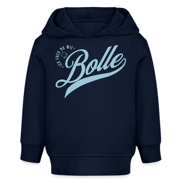 ICK FREU MA WIE BOLLE-Bio Hoodie BABY - Navy
