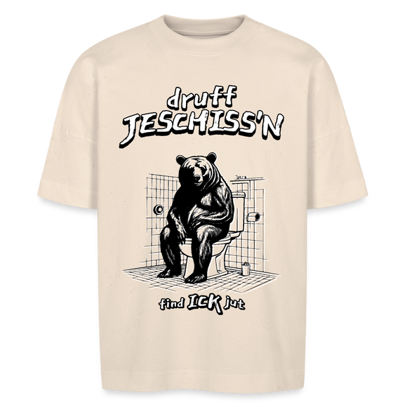 DRUFF JESCHISS'N-Unisex Oversize Bio-T-Shirt - Naturweiß