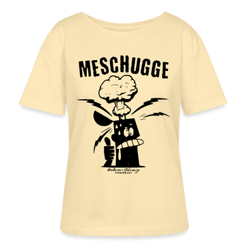 Berlin Shirt-MESCHUGGE-Rundhals Frauen Bio-T-Shirt - Creme