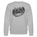 BERLINER SCHNAUZE- Unisex Bio-Sweatshirt - Grau meliert
