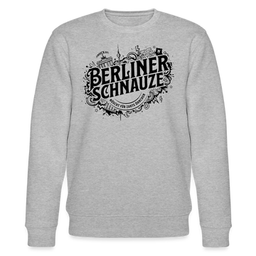 BERLINER SCHNAUZE- Unisex Bio-Sweatshirt - Grau meliert
