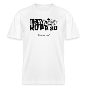 MACH N KOPP ZU-Relaxed Fit Unisex Bio-T-Shirt - Weiß