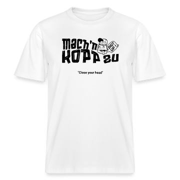 MACH N KOPP ZU-Relaxed Fit Unisex Bio-T-Shirt - Weiß