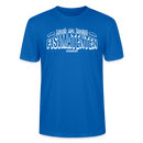 Berliner Spruch-FISIMATENTEN-Unisex Bio T-Shirt - Pfauenblau