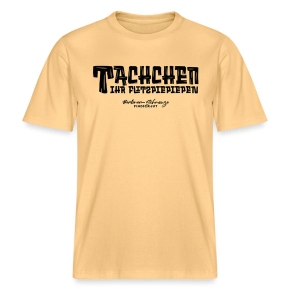 Berliner Begrüssung-TACHCHEN IHR FLITZPIEPEN- RELAXED FIT Unisex Organic T-Shirt - Hellgelb