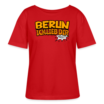 BERLIN ICK LIEB DIR-Rundhals Frauen Bio-T-Shirt - Rot