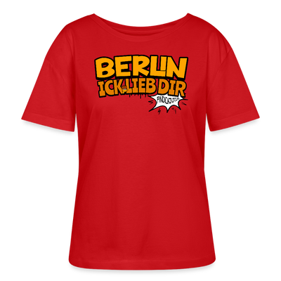 BERLIN ICK LIEB DIR-Rundhals Frauen Bio-T-Shirt - Rot