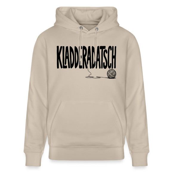 KLADDERADATSCH-Unisex Bio-Hoodie mit Berliner Schnauze - Beige