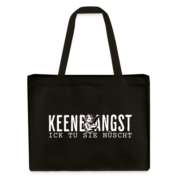 KEENE ANGST ICK TU SIE NÜSCHT - Einkaufstasche Bio - Schwarz