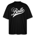 ICK FREU MA WIE BOLLE-Oversized Unisex Bio T-Shirt - Schwarz