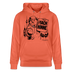 Berlin Souvenir mit Berliner Schnauze-MACH HINNE-Unisex Bio-Hoodie - Hellrot