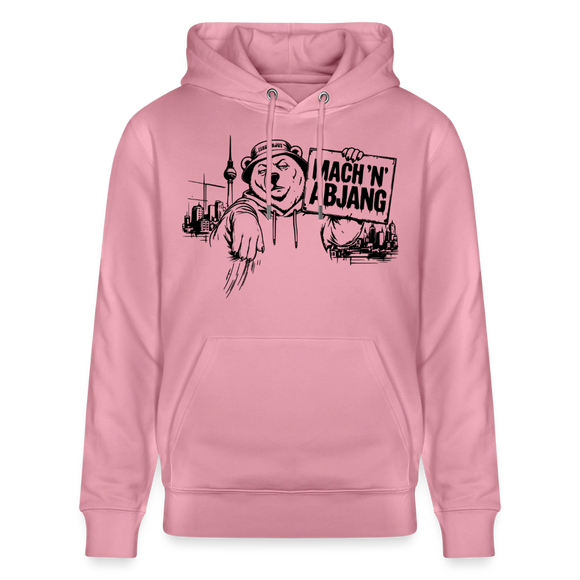 Berliner Spruch- MACH 'N ABJANG -Unisex Bio-Hoodie - Lila Traum