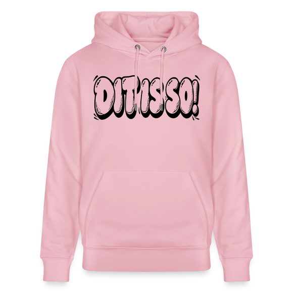 Berlin Hoodie „DIT IS SO!“ – Unisex Bio-Hoodie mit Berliner Schnauze - Hellrosa