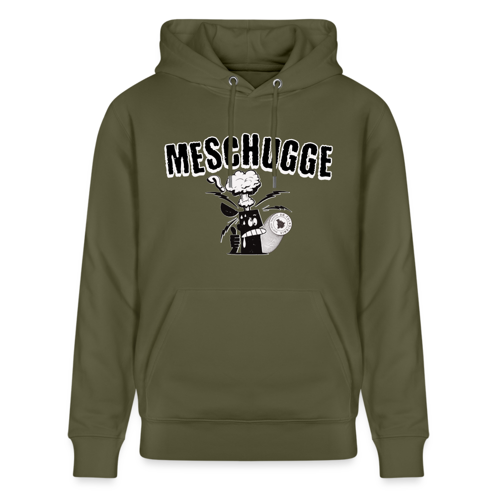 MESCHUGGE - Unisex Bio-Hoodie - Khaki Grün