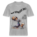 WAT KIEKSTN SO? - Relaxed Fit Unisex Bio-T-Shirt - Grau meliert