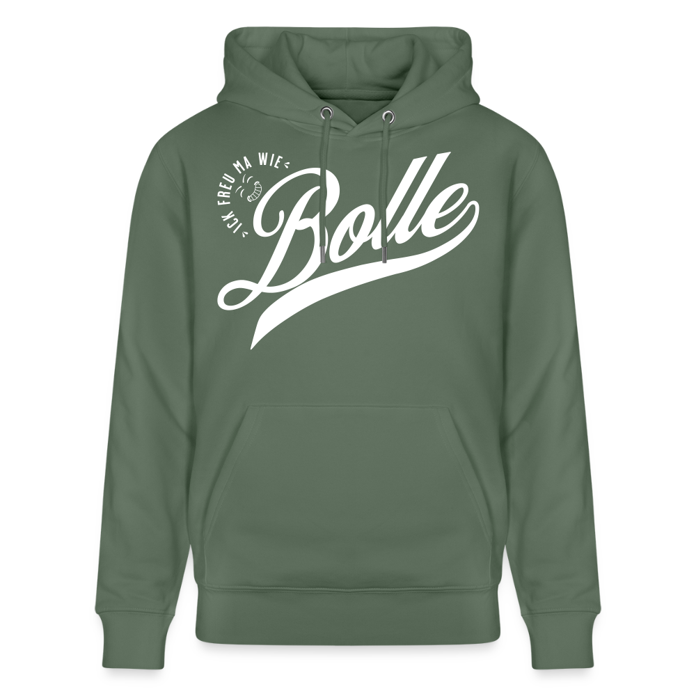 ICK FREU MA WIE BOLLE-Unisex Bio-Hoodie - Tanngrün