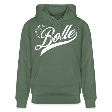 ICK FREU MA WIE BOLLE-Unisex Bio-Hoodie - Tanngrün