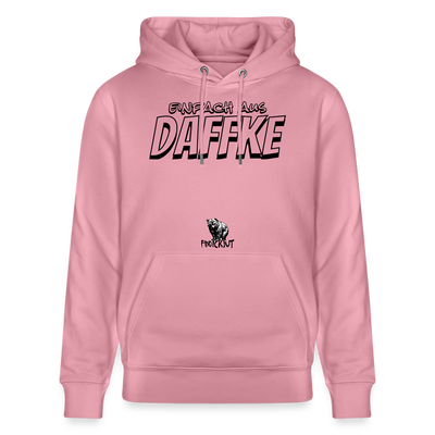 Berliner Spruch-EINFACH AUS DAFFKE-Unisex Bio-Hoodie - Lila Traum