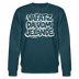 Berliner Kultspruch-VAFATZ DA IM JELÄNDE-Unisex Bio-Sweatshirt - Dunkles Petrol
