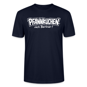 witziges Berlin Shirt-PFANNKUCHEN, NICH BERLINER-Unisex T-Shirt BIO - Navy