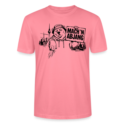 Dit freundliche Shirt mit Berliner Schnauze-MACH 'N ABJANG-Unisex Bio T-Shirt - Pink 