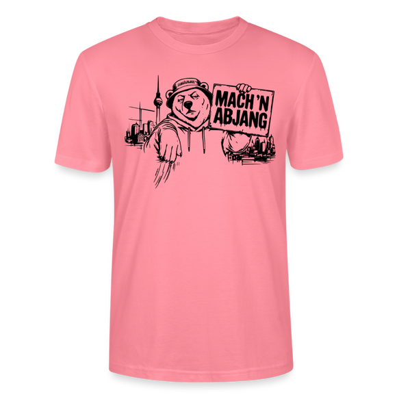 Dit freundliche Shirt mit Berliner Schnauze-MACH 'N ABJANG-Unisex Bio T-Shirt - Pink 