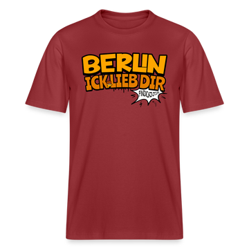 BERLIN ICK LIEB DIR - Relaxed Fit Unisex Bio-T-Shirt - Erdrot