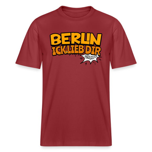 BERLIN ICK LIEB DIR - Relaxed Fit Unisex Bio-T-Shirt - Erdrot