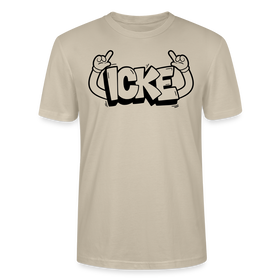 ICKE-Unisex T-Shirt mit echt Berliner Schnauze - Beige
