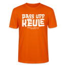 Berliner Spruch-PASS UFF KEULE-Unisex T-Shirt mit Berliner Schnauze - Tieforange
