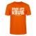 Berliner Spruch-PASS UFF KEULE-Unisex T-Shirt mit Berliner Schnauze - Tieforange