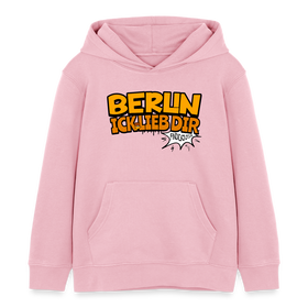 BERLIN ICK LIEB DIR - Kinder Bio-Hoodie - Hellrosa