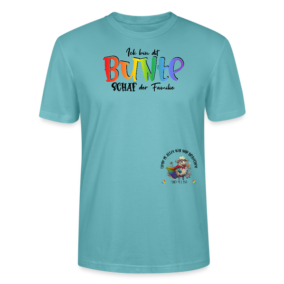 LIEBE IS BUNT-Unisex T-Shirt - Pastelltürkis